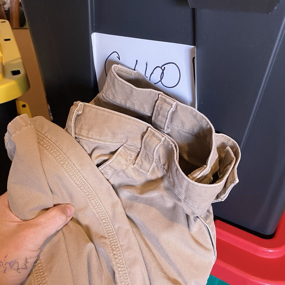 CARHARTT B151 DKH Duck Canvas Loose Original Fit Carpenter Work Pants Mens 36x30 - Picture 13 of 13
